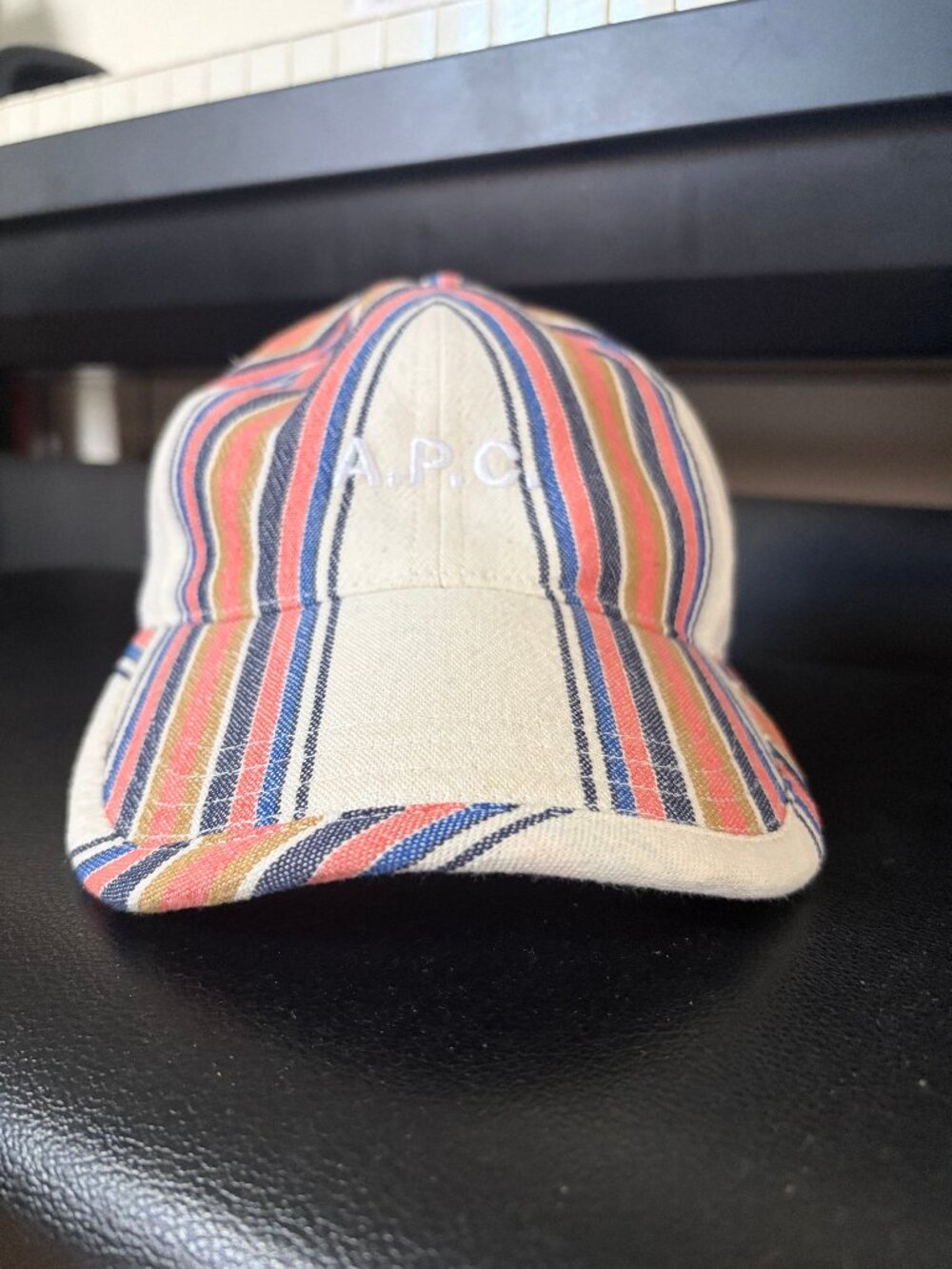 A.P.C. Striped Cotton Baseball Cap